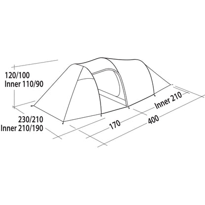 Tennis tarpaulin Easy Camp Magnetar 400 Rustic Green (120416)