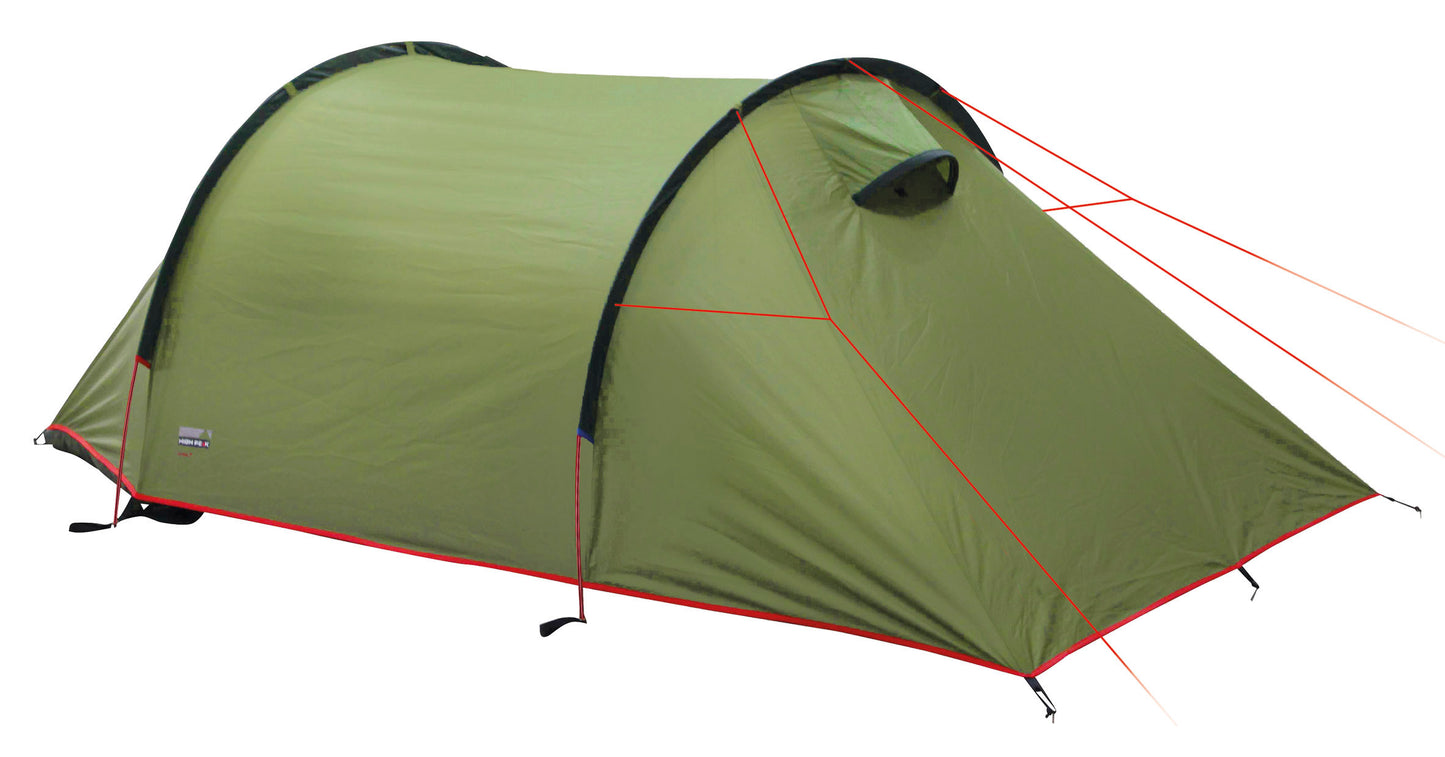 Basting High Peak Kite 3 LW Pesto/Red (10344)