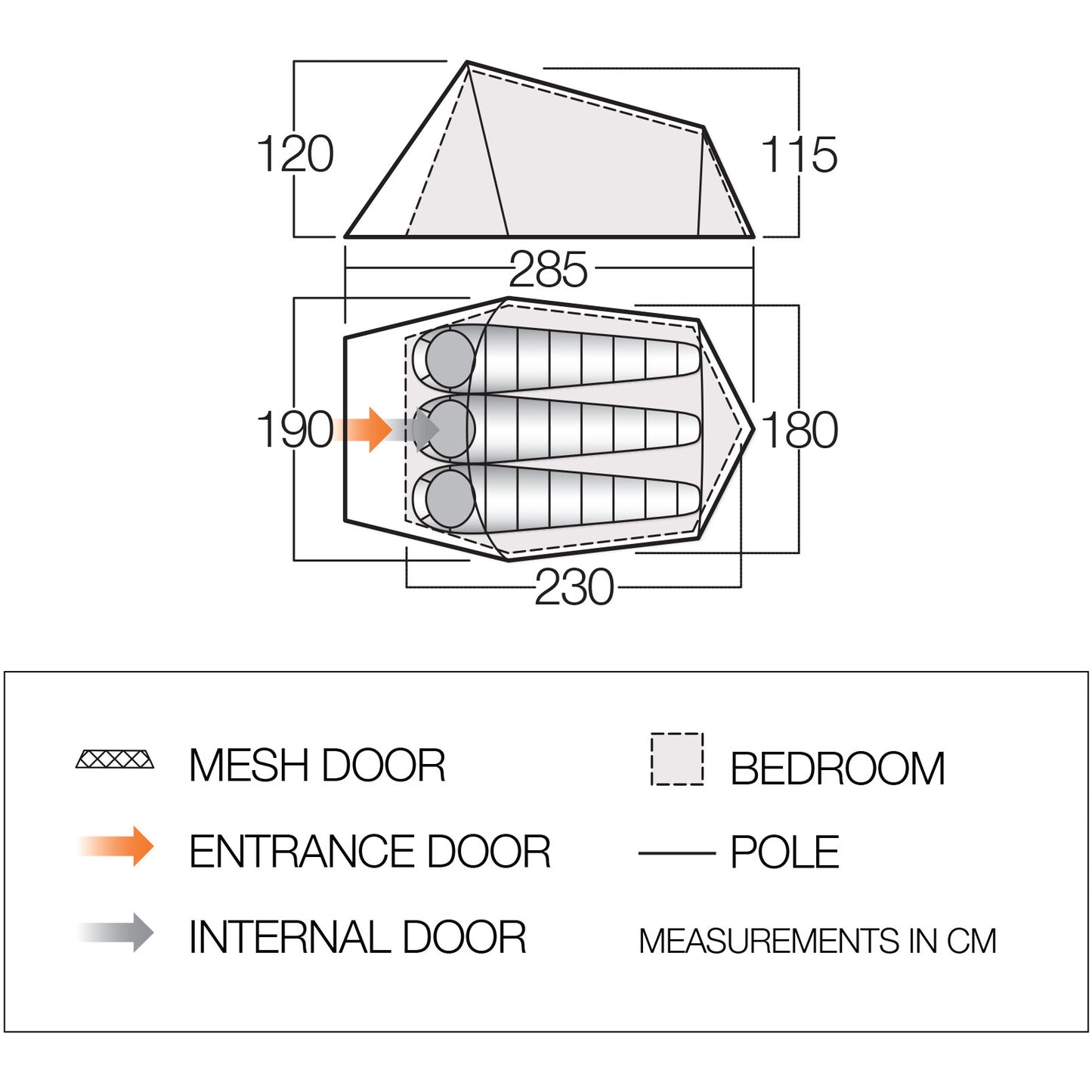 Vango Soul 300 Treetops (TERSOUL T15165)
