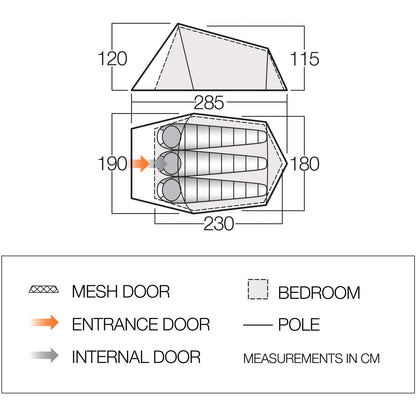 Vango Soul 300 Treetops (TERSOUL T15165)