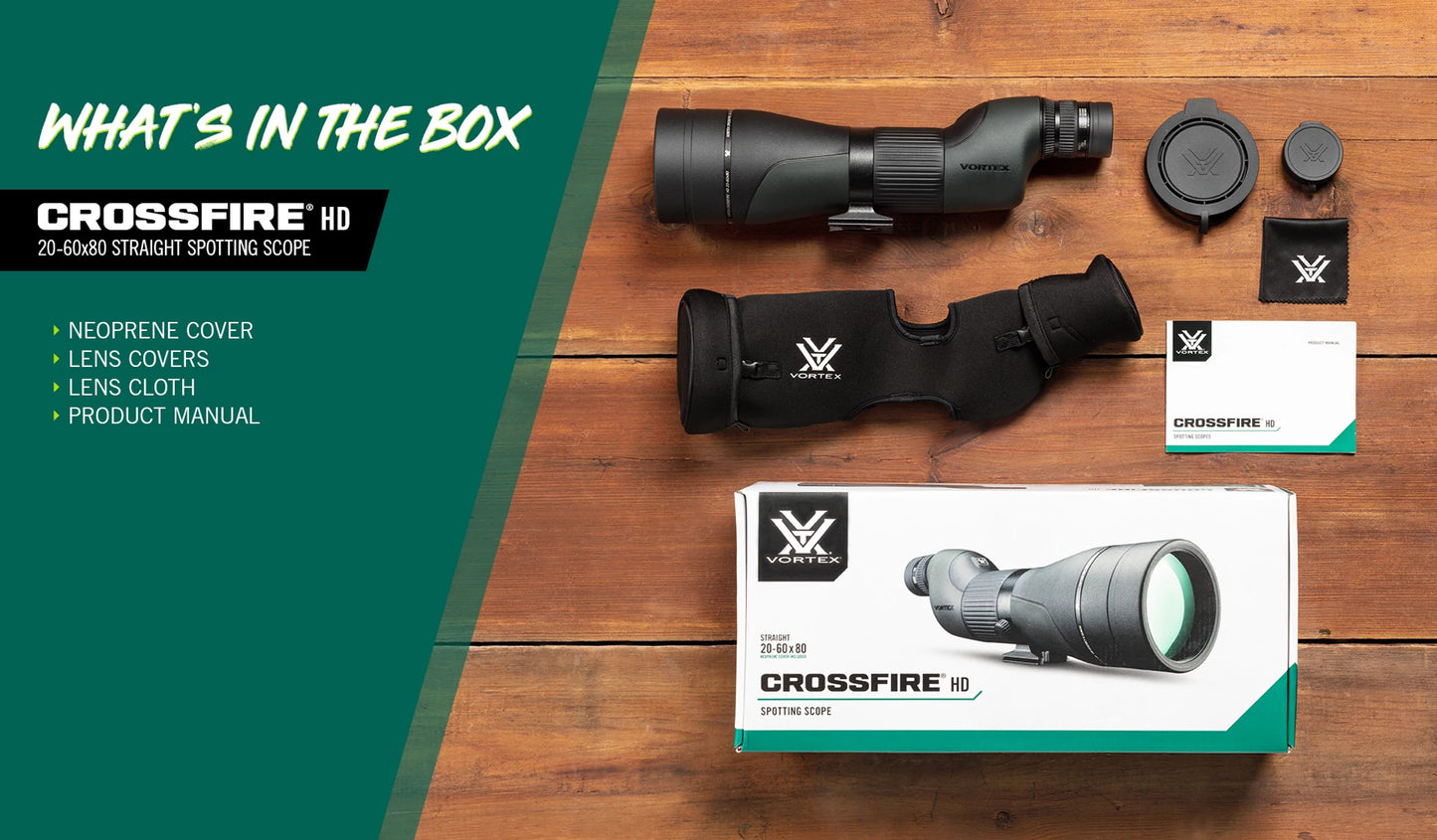 Spotting scope Vortex Crossfire HD 20-60x80 ST (CF-80S)