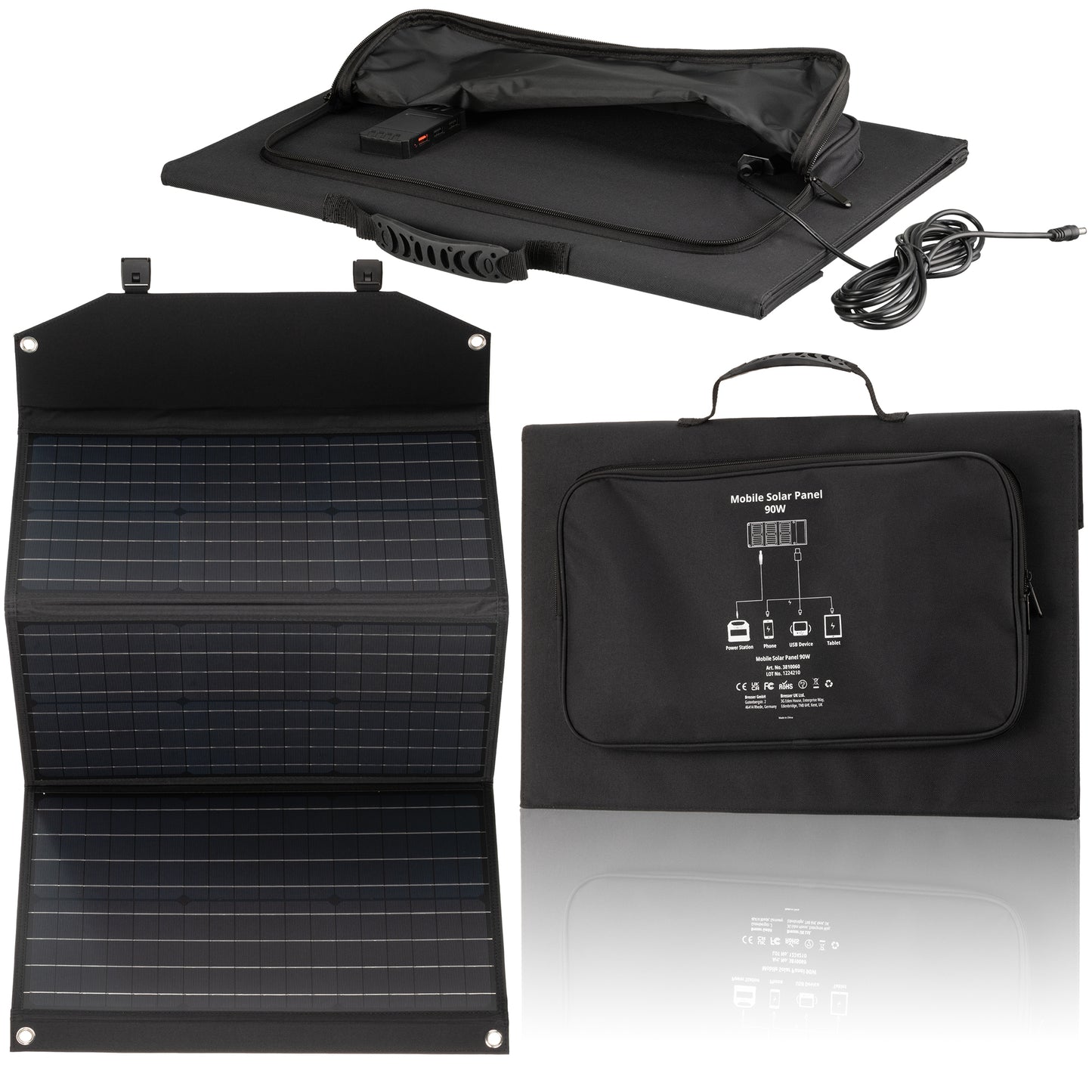 Portable charging device Sonya panel Bresser Mobile Solar Charger 90 Watt USB DC (3810060)