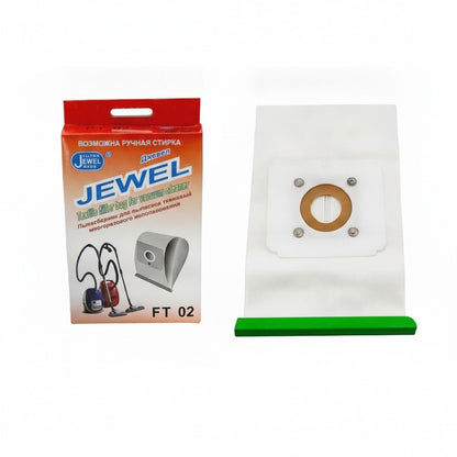 Electrolux Vacuum Cleaner Cloth Dust Bag (Jewel FT-02, clip bar)