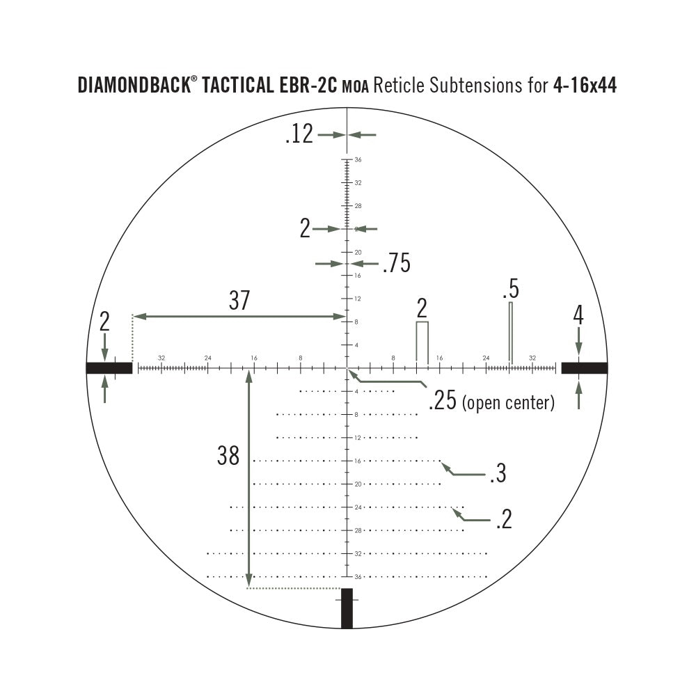 Optical sight Vortex Diamondback Tactical FFP 4-16x44 EBR-2C MOA (DBK-10026)
