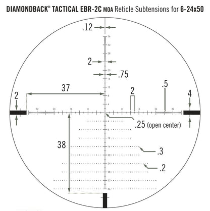 Optical sight Vortex Diamondback Tactical FFP 6-24x50 EBR-2C MOA (DBK-10028)