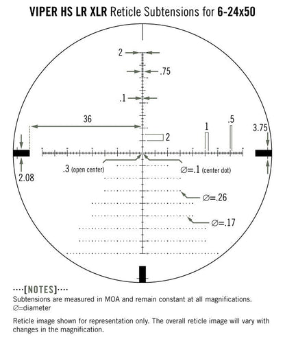 Optical sight Vortex Viper HS LR 6-24x50 FFP XLR (MOA) (VHS-4315-LR)