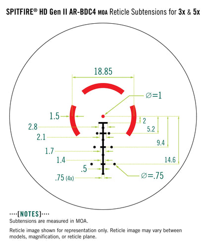 Optical sight Vortex Spitfire HD Gen II 5x Prism Scope (SPR-500)