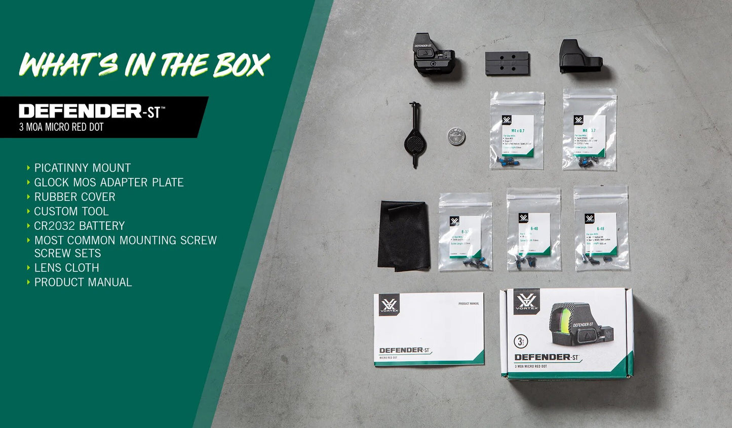 Collision sight Vortex Defender-ST 3 MOA Red Dot (DFST-MRD3)