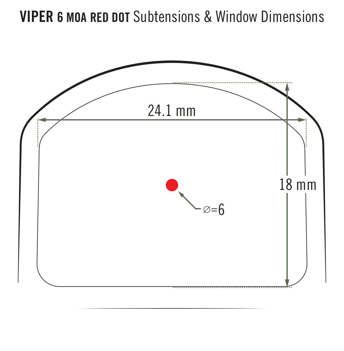 Collision sight Vortex Viper Red Dot 6 MOA (VRD-6)