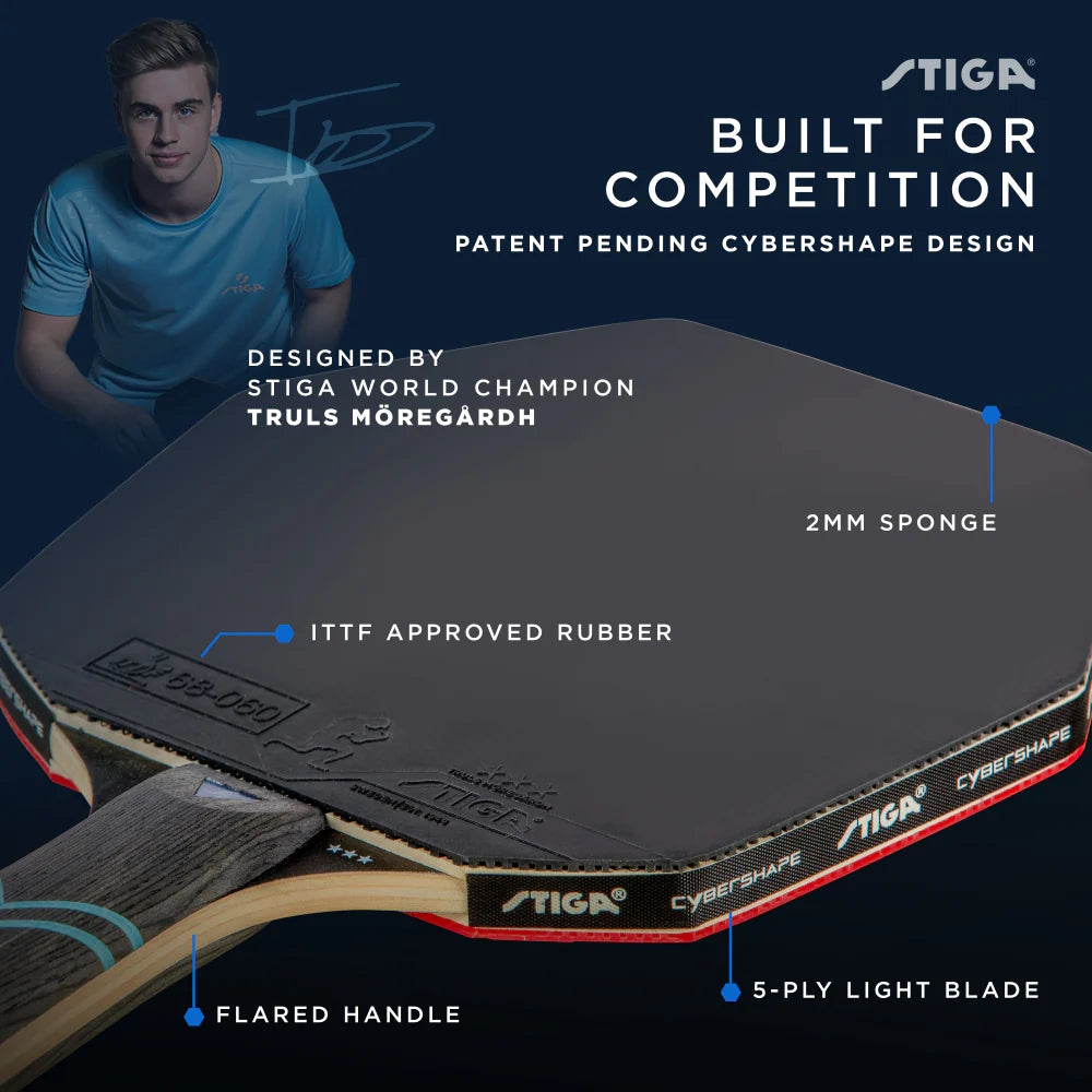 Table tennis racket Stiga Cybershape Future 3 Star FL (1213-0304-35)