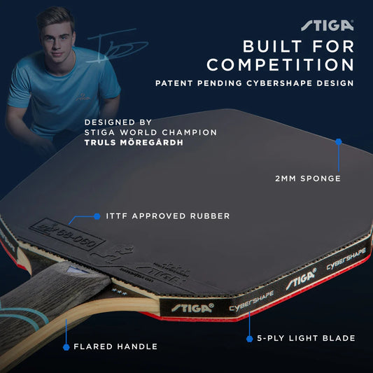 Table tennis racket Stiga Cybershape Future 3 Star FL (1213-0304-35)