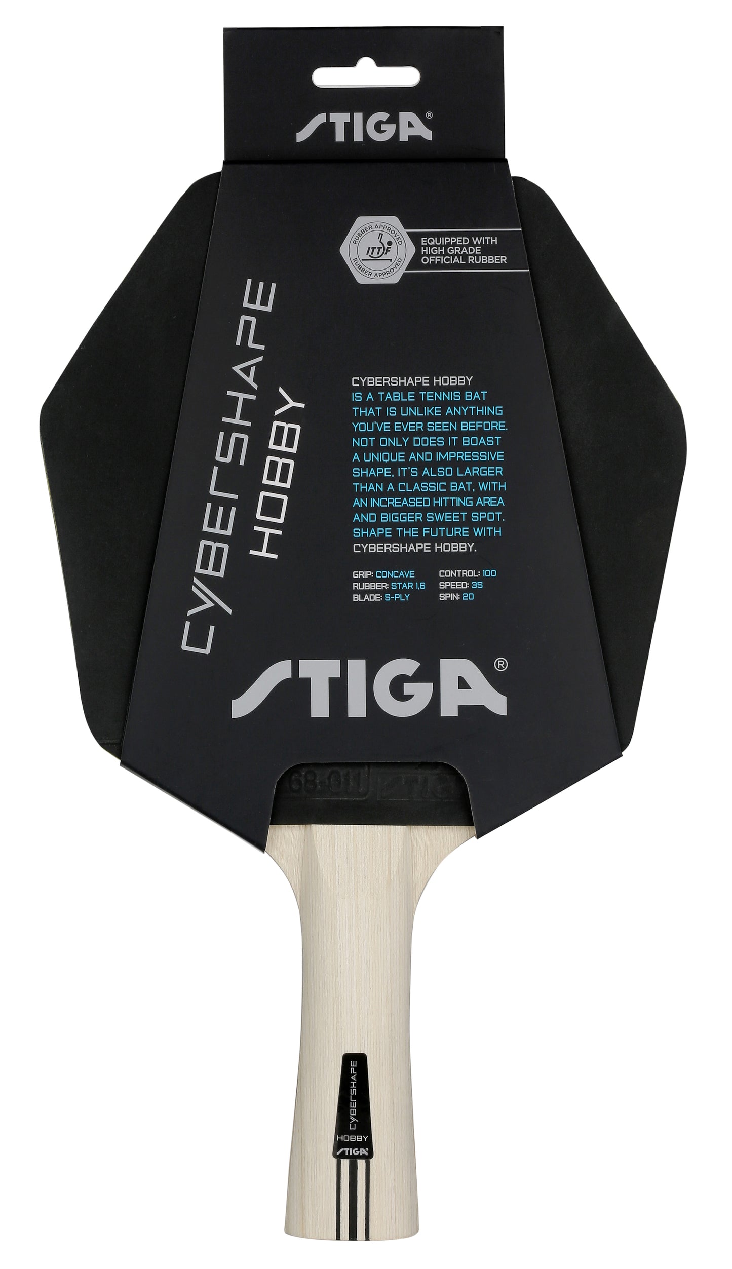 Table tennis racket Stiga Cybershape Hobby FL (1216-0106-35)