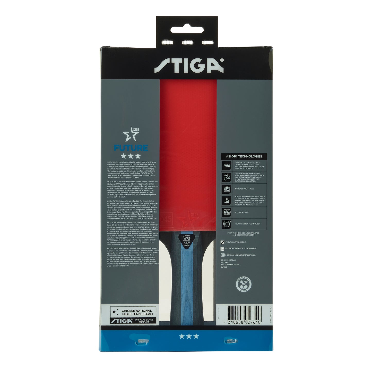 Table tennis racket Stiga Future 3 Star FL (1213-3318-01)