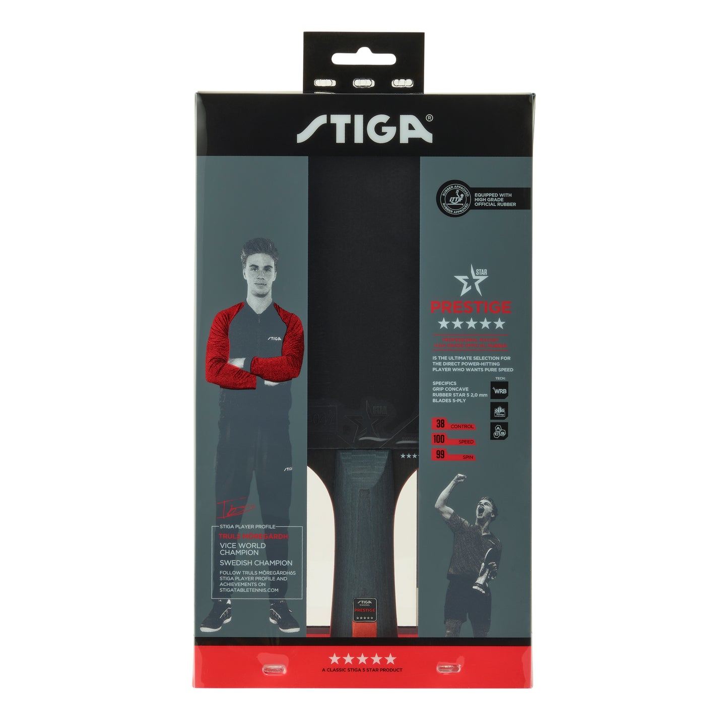 Table tennis racket Stiga Prestige 5 Star FL (1215-3118-01)
