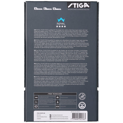 Table tennis racket Stiga Royal Crystal 4 Star FL (1214-2818-01)