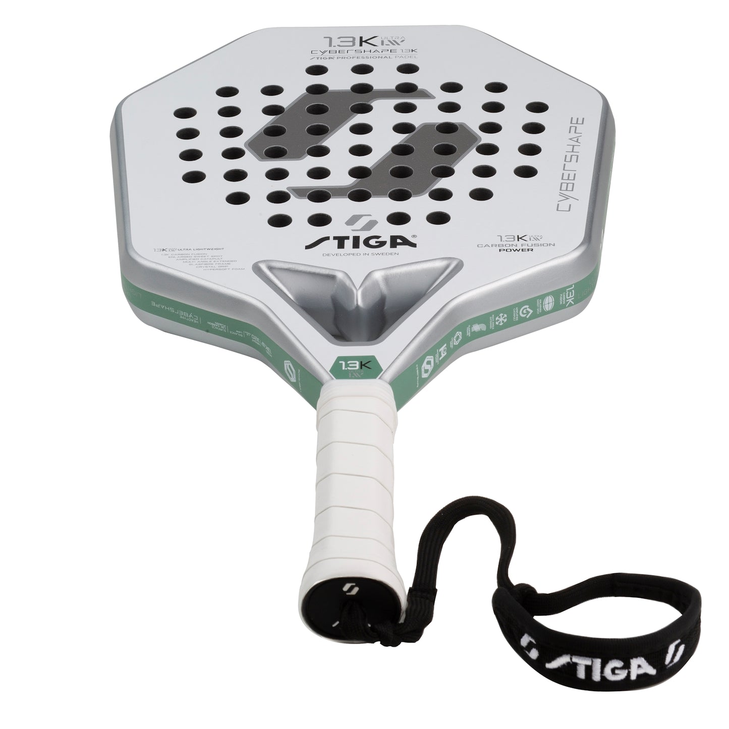 Padel tennis racket Stiga Racket 1.3K Ultra LW Cybershape (2203-1829-03)