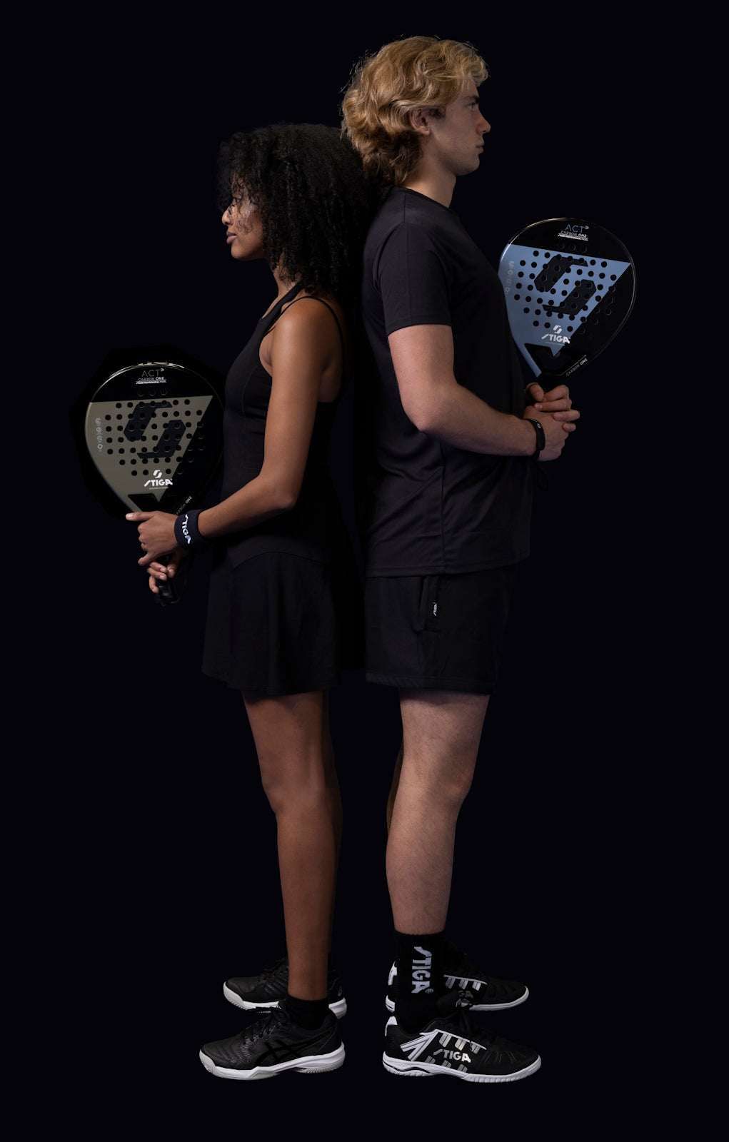 Padel tennis racket Stiga Racket ACT Black/Blue (2202-0916-01)