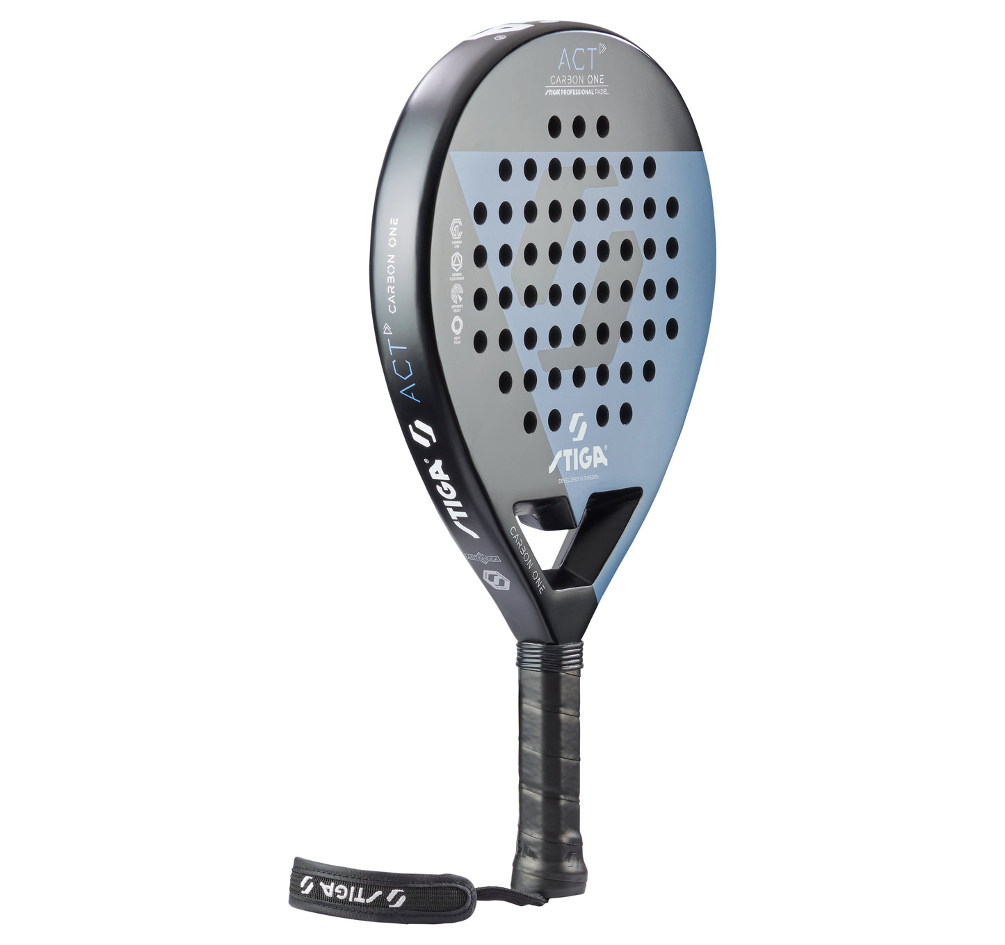 Padel tennis racket Stiga Racket ACT Black/Blue (2202-0916-01)