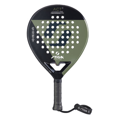 Ракетка для падел тенісу Stiga Racket ACT Black/Olive Green (2202-0919-01)