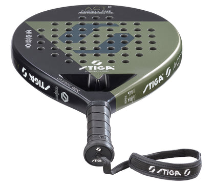 Padel tennis racket Stiga Racket ACT Black/Olive Green (2202-0919-01)