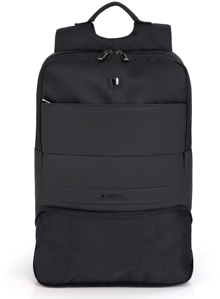 Gabol Expandable Backpack Capital 9/11L Black Laptop Backpack (413156-001)