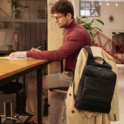 Gabol Expandable Backpack Capital 9/11L Black Laptop Backpack (413156-001)