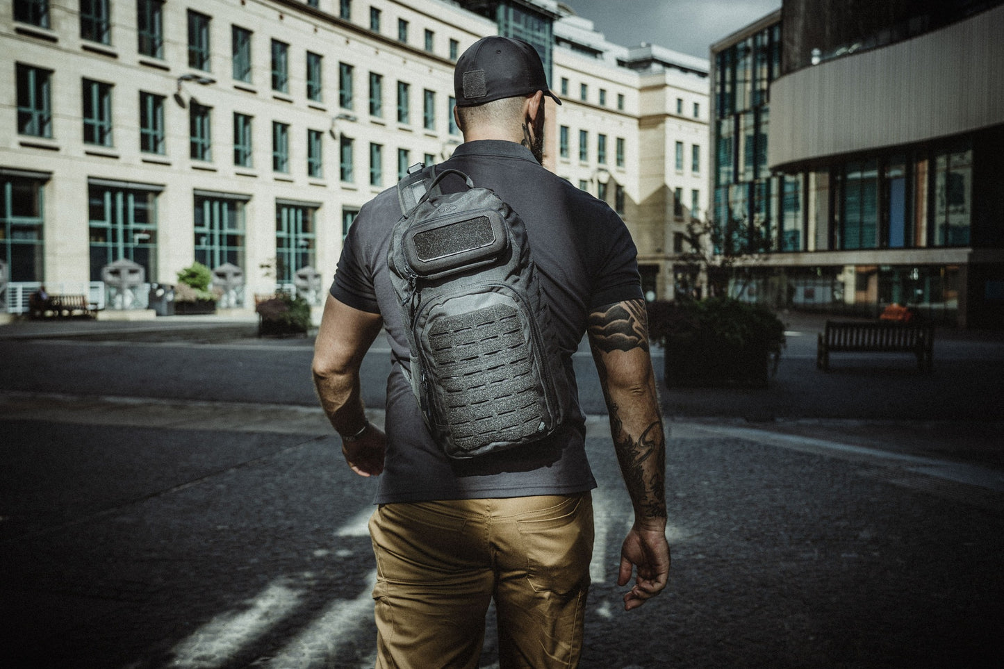 Tactical backpack Highlander Stoirm Gearslinger 12L Black (TT189-BK)
