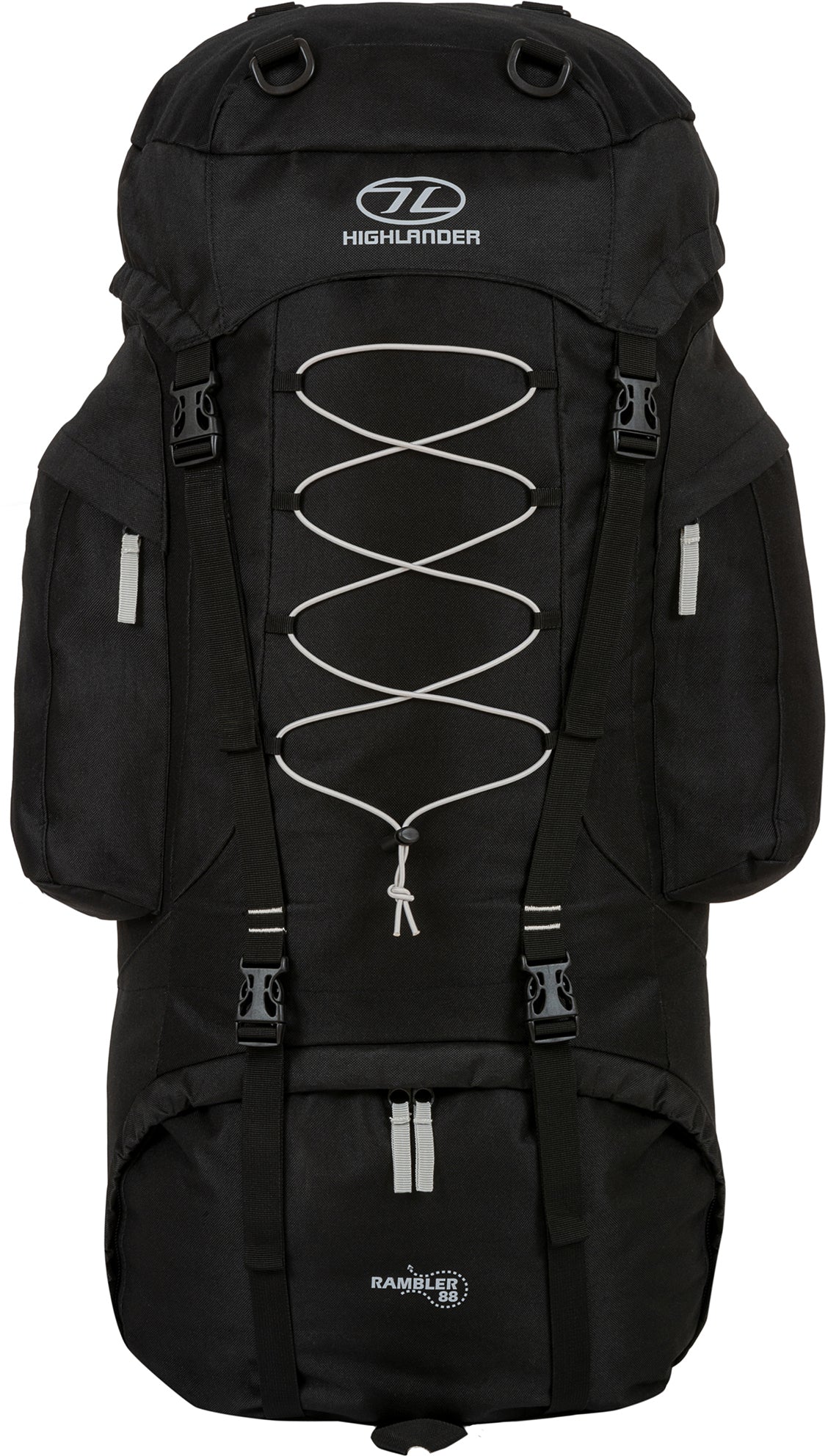 Travel backpack Highlander Rambler 88 Black/Silver (RAM088-BK.SR)