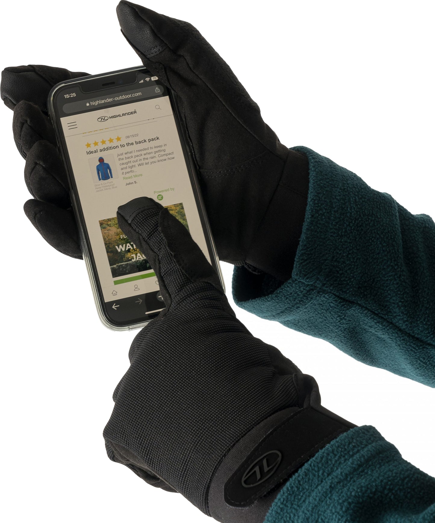 Highlander Aqua-Tac Waterproof Gloves Black M (GL095-BK-M)