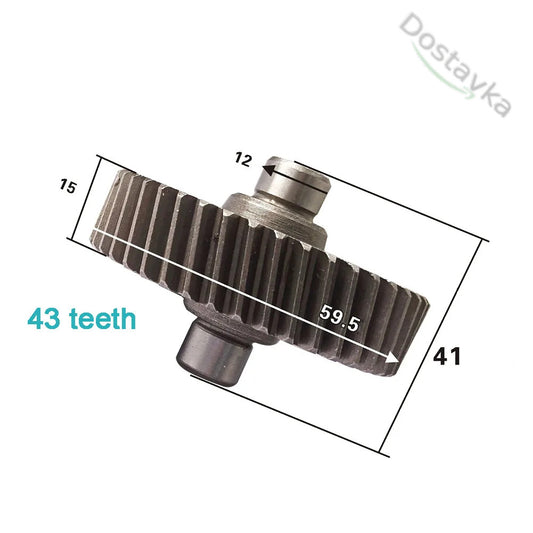 Шестерня 60мм*T43 для каменолома Powertec, отбойного молотка Hitachi H65 H65SD2 PH65A 65SA 65SB H70SD (956948)