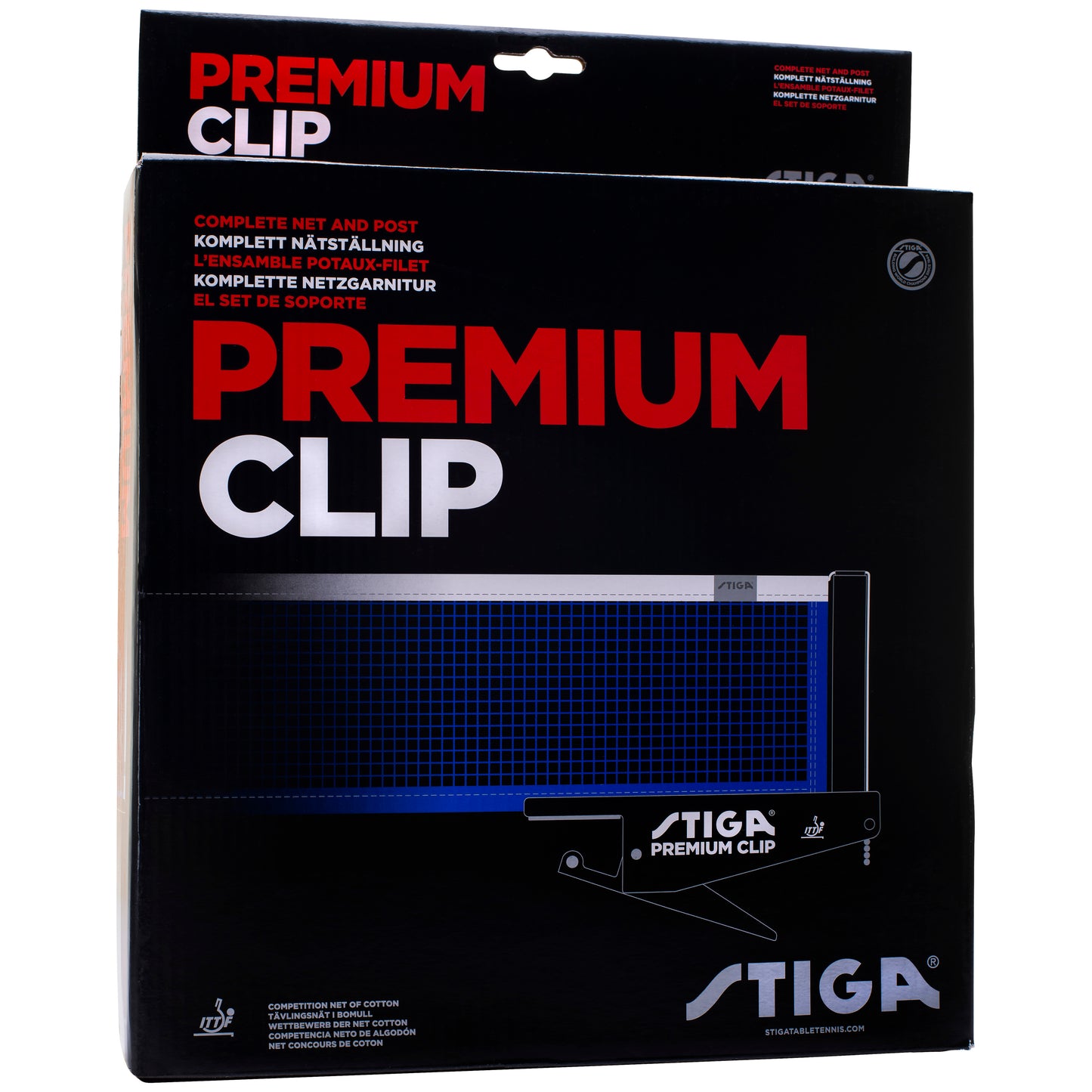 Stiga Premium Clip ITTF table tennis net (639000)