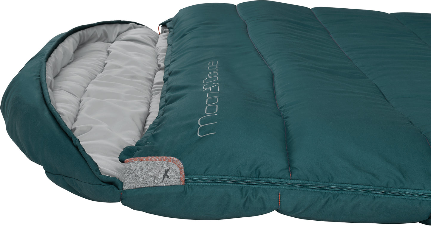 Sleeping bag Easy Camp Moon 200 Double/+5°C Teal Left/Right (240187)