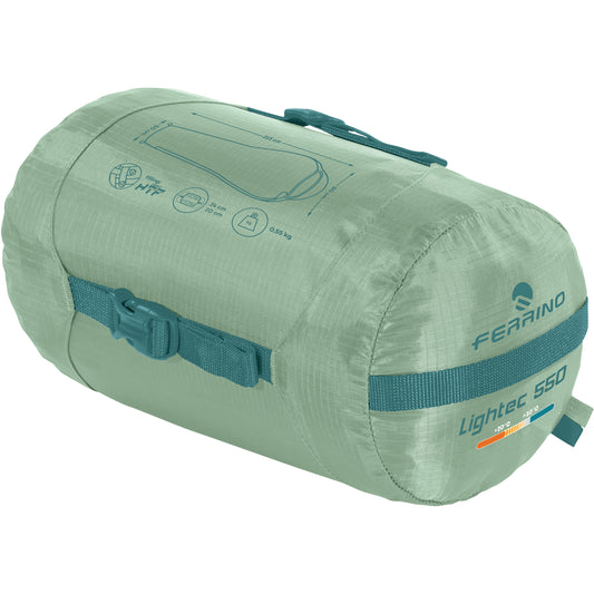Sleeping bag Ferrino Lightec 550 +10°C Green (86153QVV)