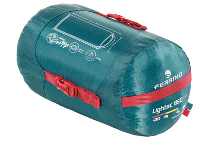 Sleeping bag Ferrino Lightec 950 SSQ/+5°C Green Left (86652NVVS)