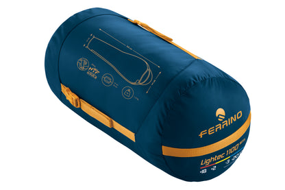 Sleeping bag Ferrino Lightec SM 1100/-3°C Blue/Yellow Left (86650IBB)