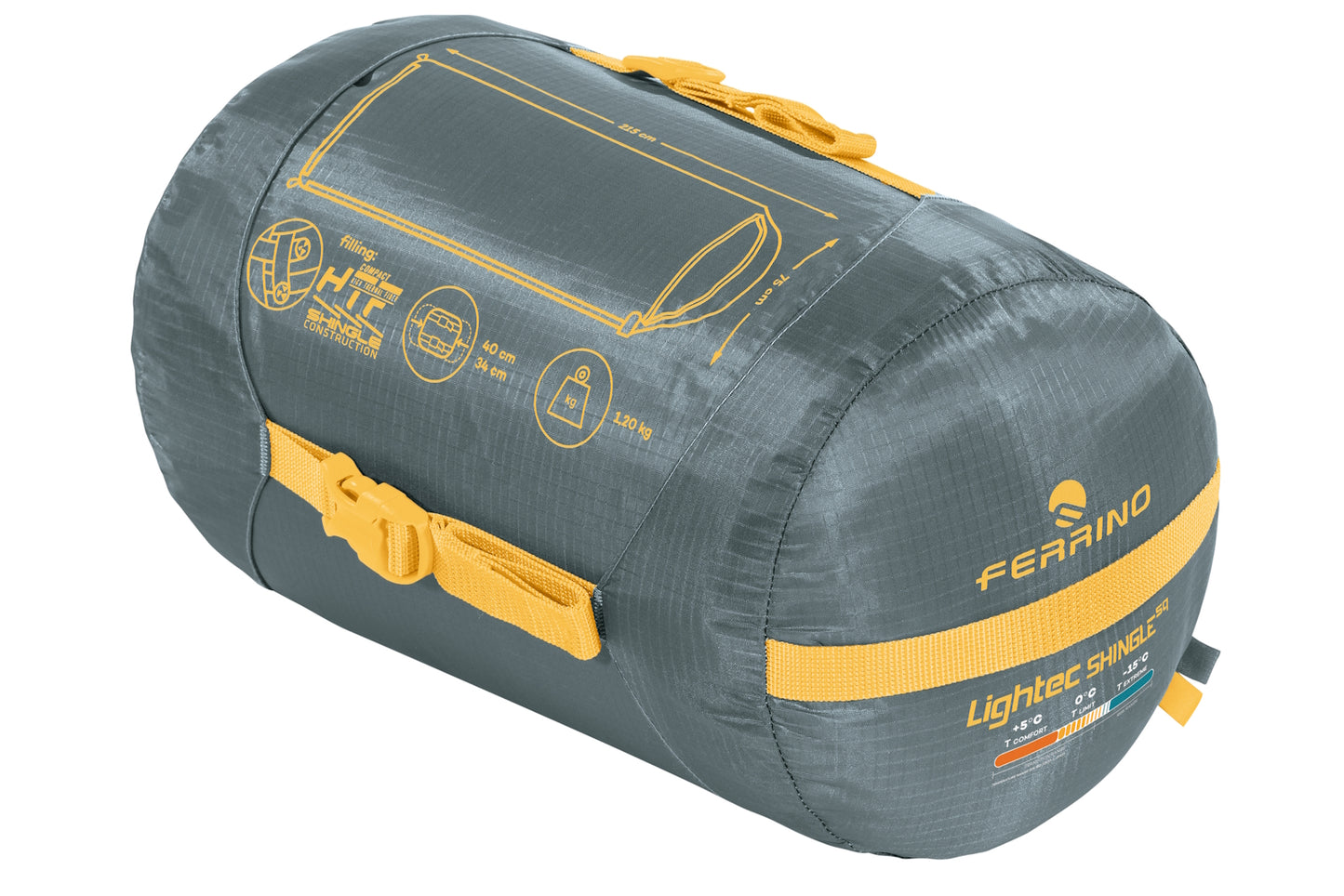 Sleeping bag Ferrino Lightech Shingle SQ -2°C Green Right (86266QVVD)
