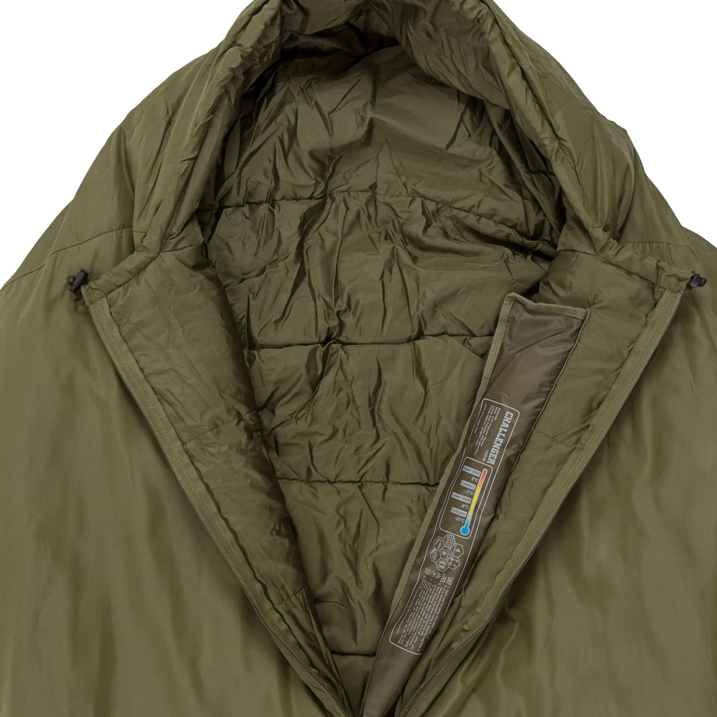 Sleeping bag Highlander Challenger 400/-8°C Olive (SB178-OG)