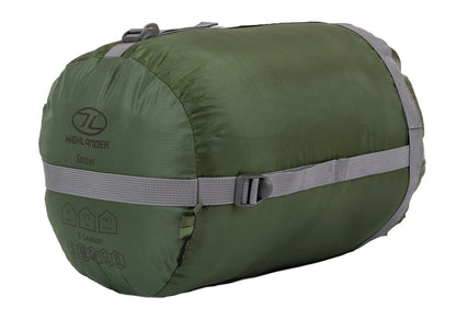 Sleeping bag Highlander Phoenix Ember 250/-3°C Olive Green Left (SB243-OG)