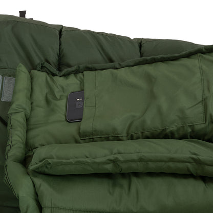 Sleeping bag Highlander Phoenix Flame 400/-9°C Olive Green Left (SB244-OG)