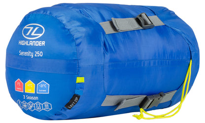 Sleeping bag Highlander Serenity 250/-4°C Blue Left (SB185-BL) 