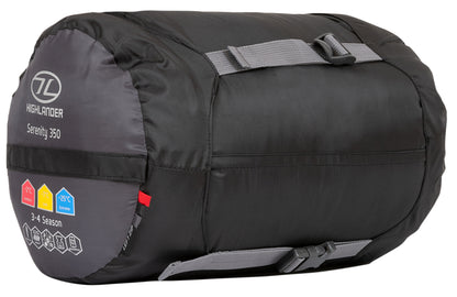 Sleeping bag Highlander Serenity 350/-7°C Charcoal Left (SB186-CH) 