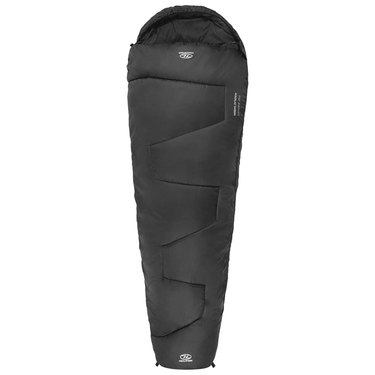 Sleeping bag Highlander Sleepline 250 Mummy/+5°C Charcoal Left (SB035-CH)