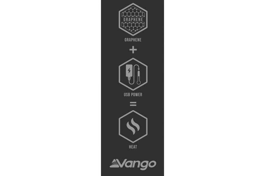 Sleeping bag with heating Vango Radiate Single/-3°C Black Left (SBQRADIATB05TJ8)
