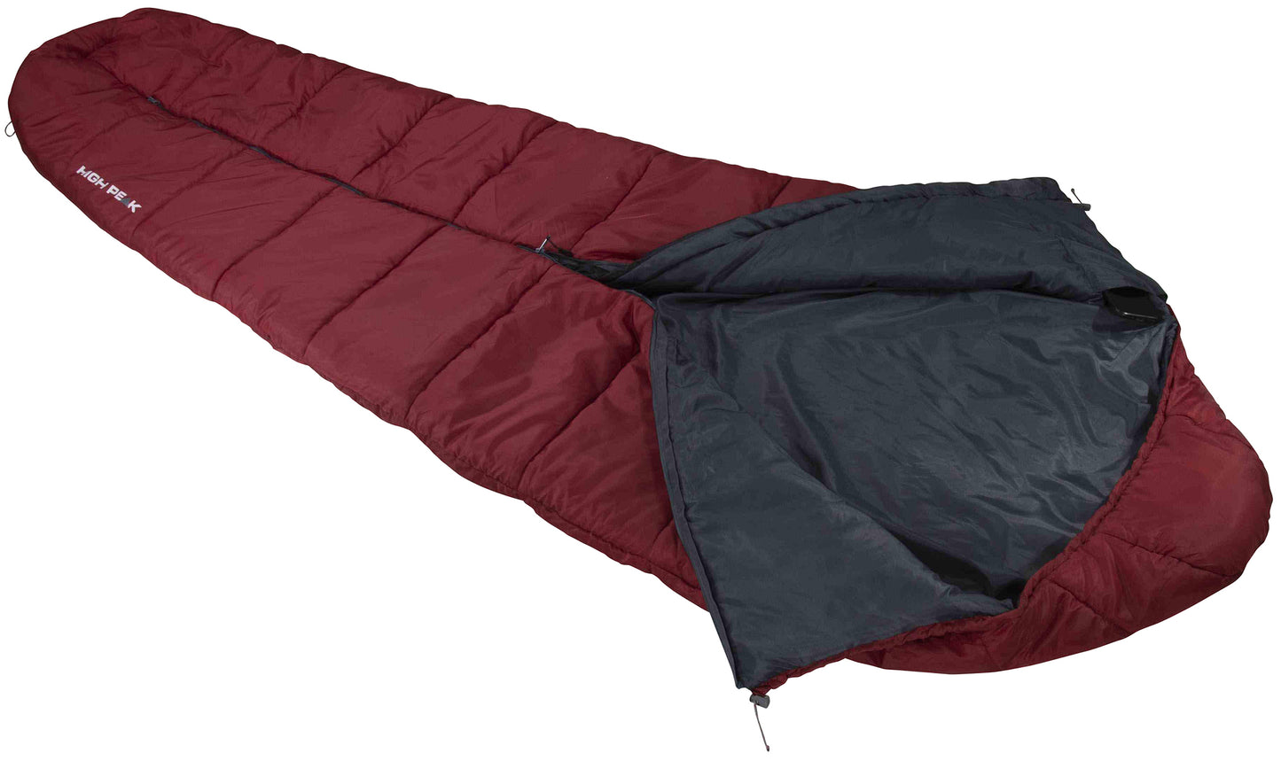 Sleeping bag High Peak Century 300/+2°C Dark Red/Grey Center (23227)