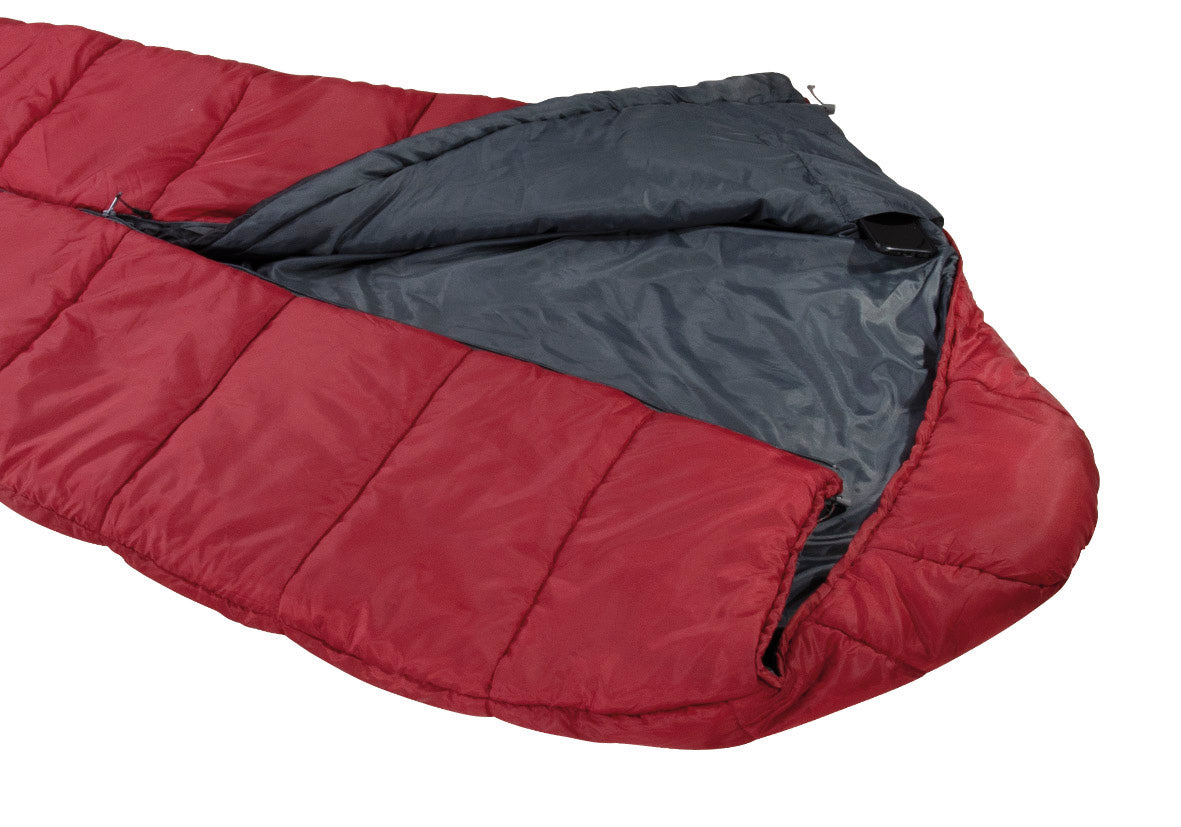 Sleeping bag High Peak Century 300/+2°C Dark Red/Grey Center (23227)