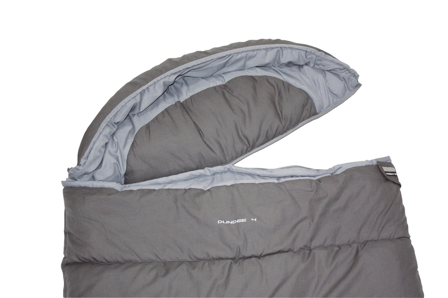 Sleeping bag High Peak Dundee 4/+4°C Grey/Light Gray Left (21238)