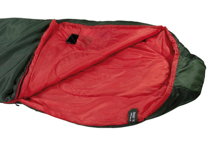 Sleeping bag High Peak Lite Pak 1200/+6°C Green/Red Left (23263)