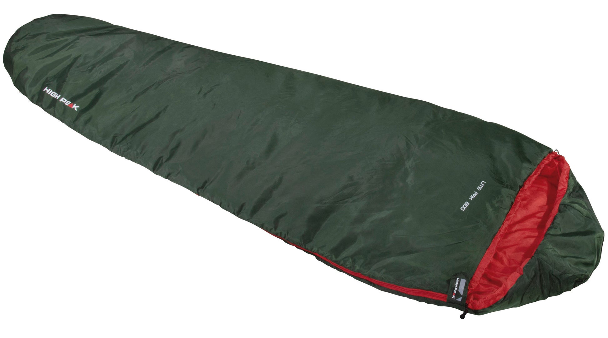 Спальний мішок High Peak Lite Pak 800/+12°C Green/Red Left (23260)