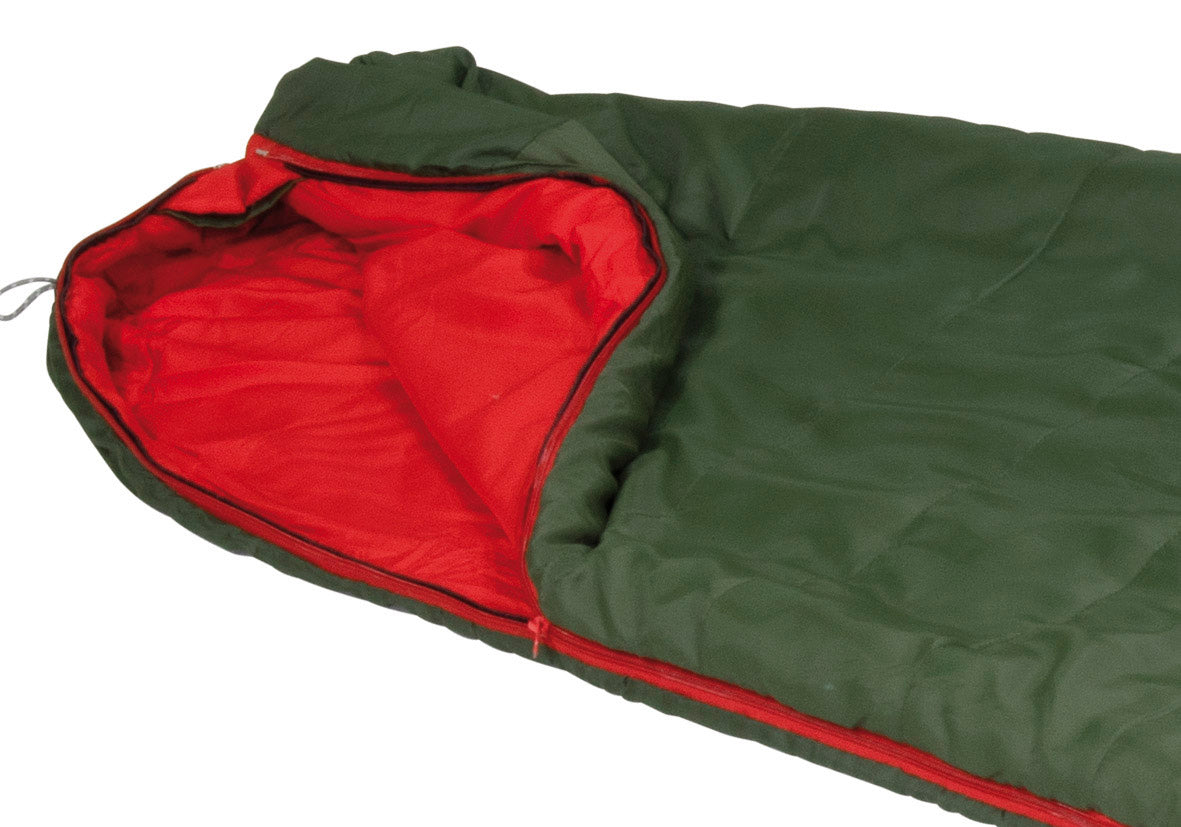 Sleeping bag High Peak Pak 600/+9°C Green/Red Left (23246)