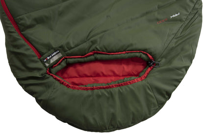 Sleeping bag High Peak Pak 600/+9°C Green/Red Left (23246)